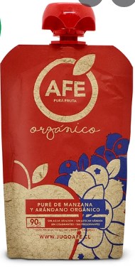 Pure de Manzana y Arandano Organico